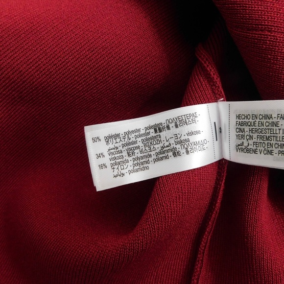 ZARA Floral Button Knit Jacket Blazer Solid Red Knitwear Pockets Knitwear Large - Picture 13 of 16